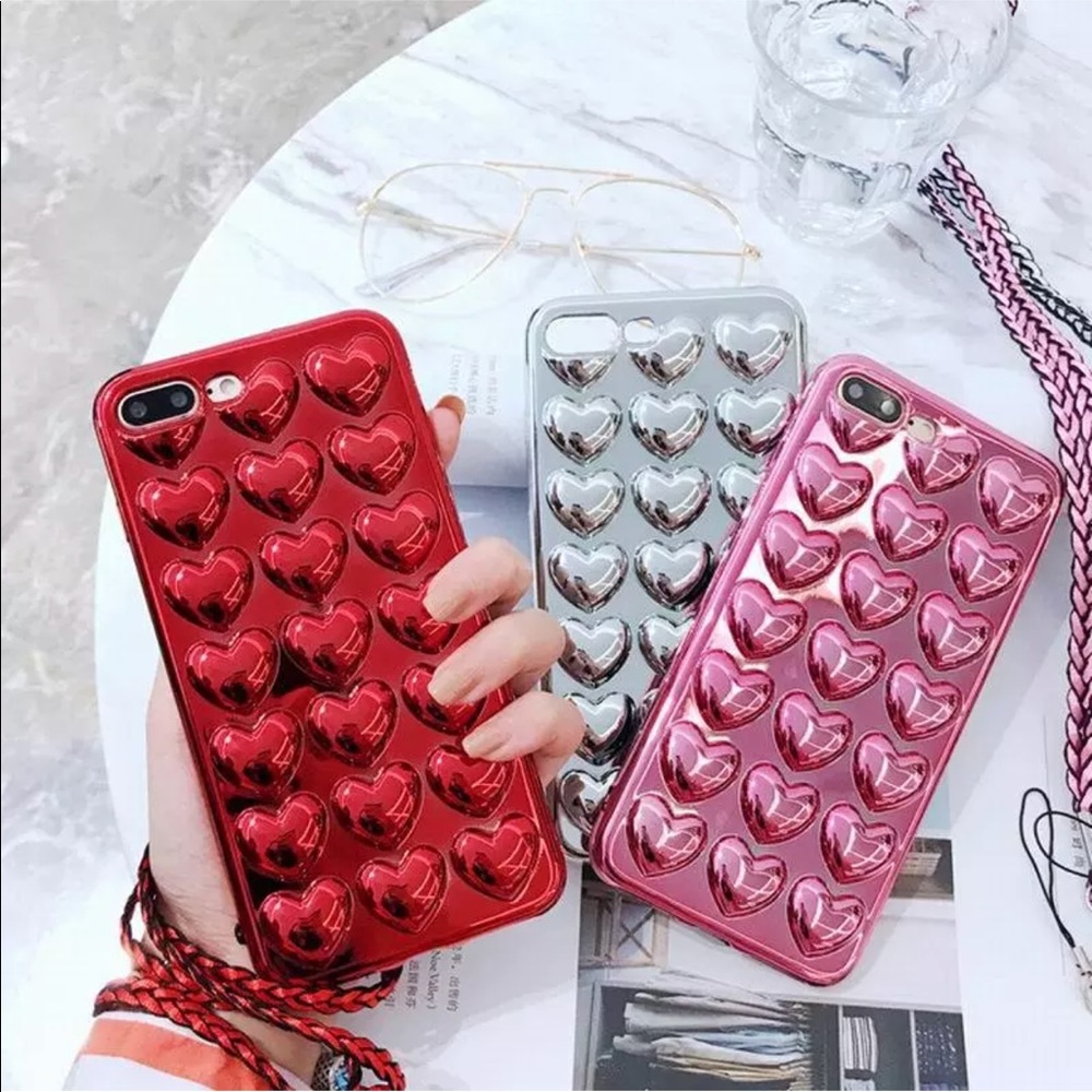 Heart Easy To Grip IPhone Case X iPhone 7 & 8 Plus - Picture 1 of 7